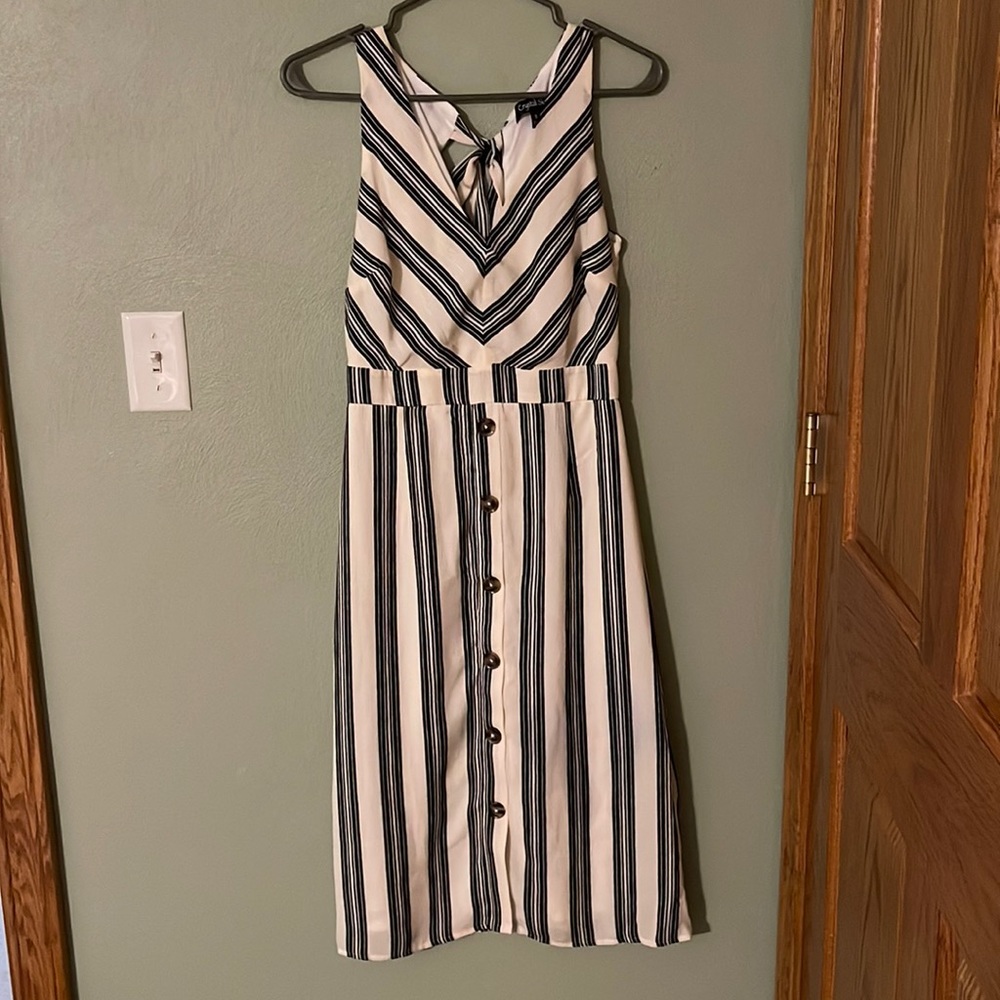 Shin length dress